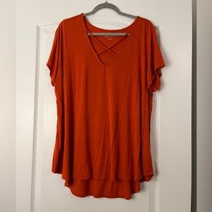 Ava & Viv Short Sleeve Flowy Top - Worn Once